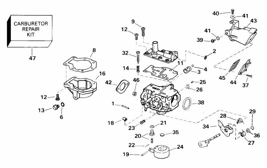 �������� ��������� ����� ������� E15RL4SSE 4-Stroke, Rope Start, Tiller,   - 9.9 Hp / 9.9 Hp