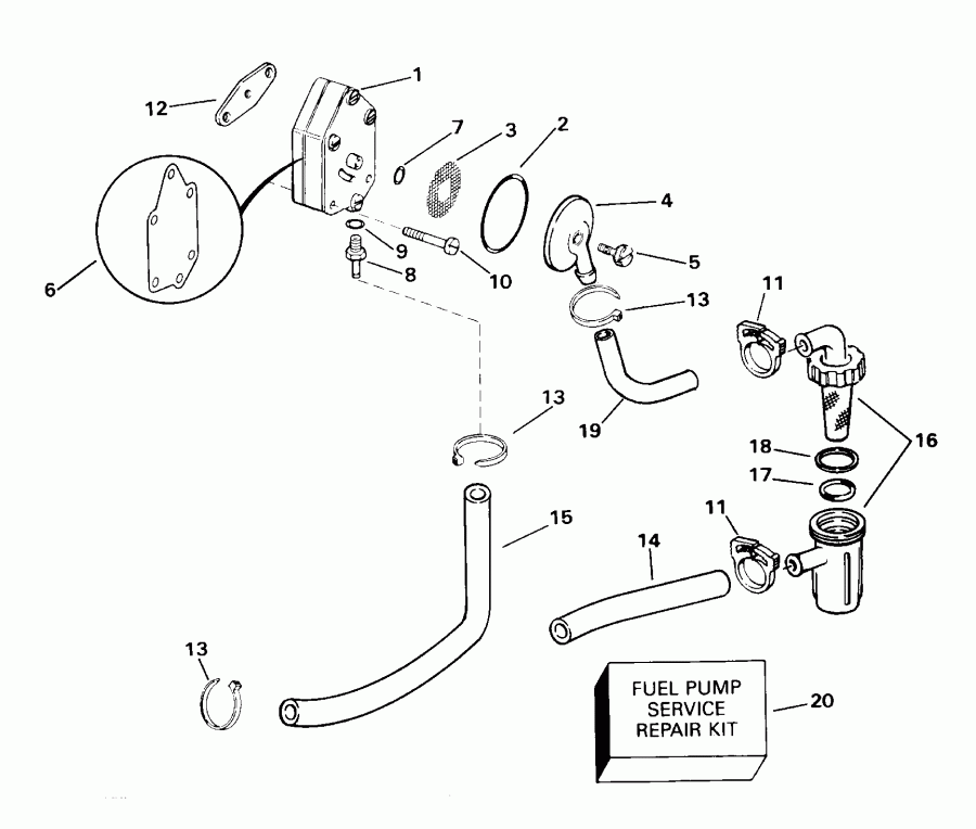 ��������� ����� EVINRUDE E15WRSSC Commercial, Rope Start, Tiller,  - el Pump / el �����