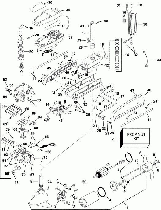  EVINRUDE P/N 773163 SeaQuest 36HP 2000  - c 54 F