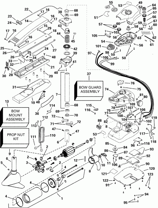  EVINRUDE P/N 773173 Intruder 54HP 2000  - truder 44 Fp