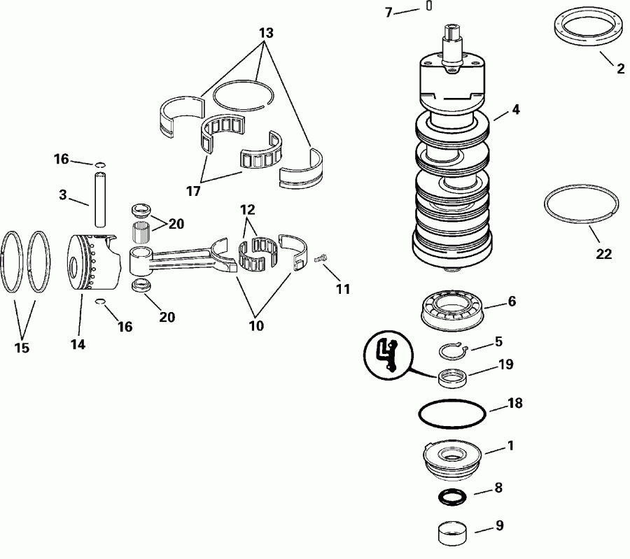 ��������� ��������� Evinrude RE90FPLSSR FFI, Elec Start, TNT, 20 IN.   - ank��� & ������