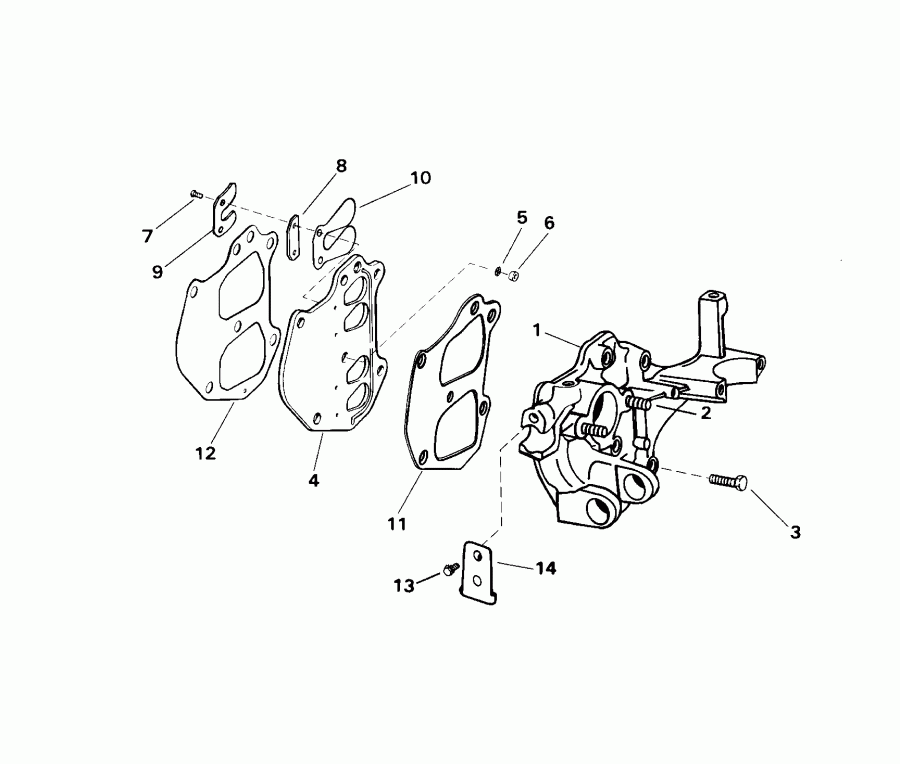 ��������� EVINRUDE SE15BASSB Rope Start, Tiller, 15 IN. sha  - take Manifold - take ���������