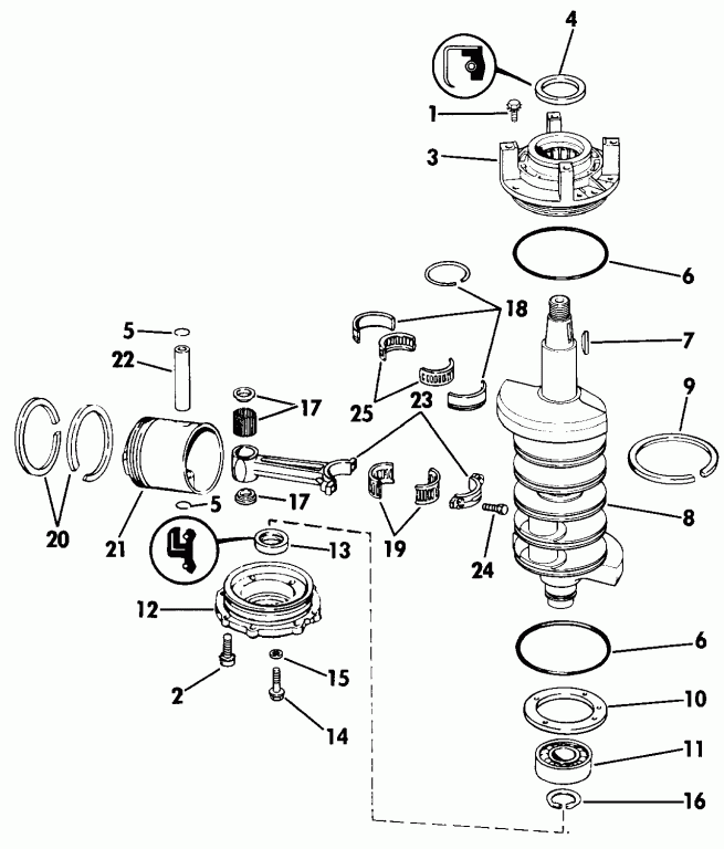 ��������� EVINRUDE E100STLESB 1990  - ank��� & �������
