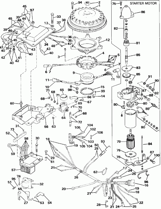     E200STLESE 1990  - nition System &   / nition System & Starter Motor