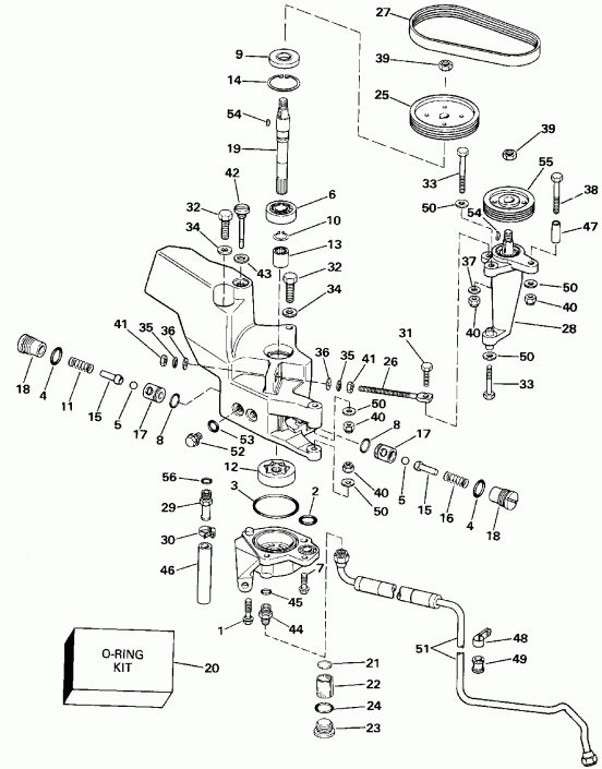 ��������� ��������� Evinrude E200TXESM 1990  - wer Steering Pump - wer ������� ������� �����