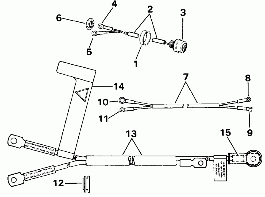   EVINRUDE E30TEESS 1990  - art Switch & Cables / art  & s