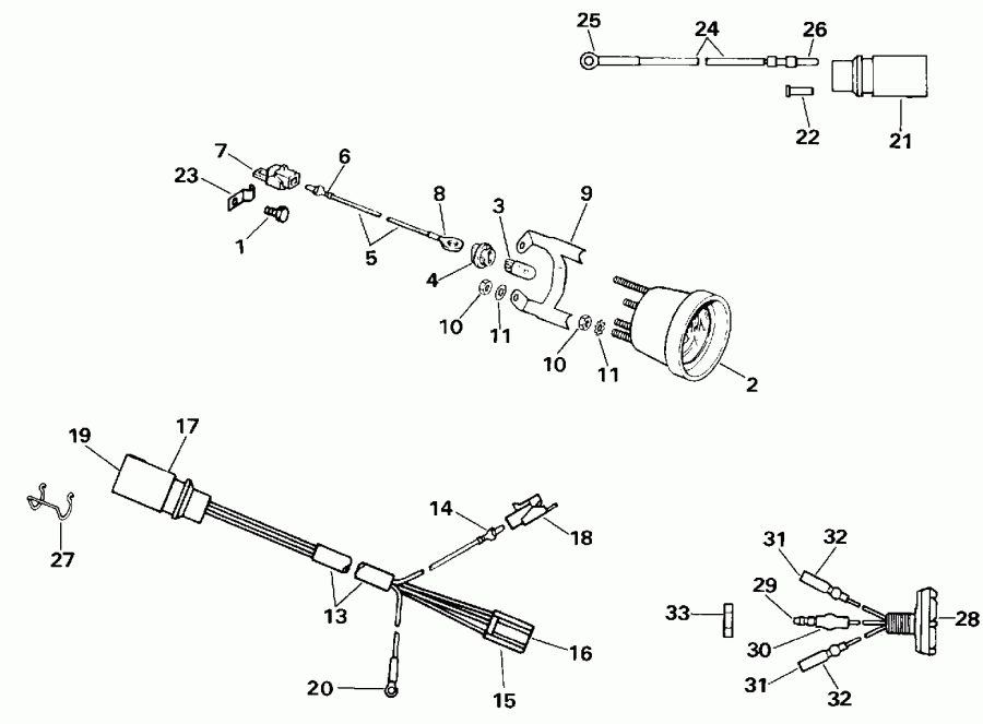 ����� ������� E40EESR 1990  - wer Trim/tilt Electrical
