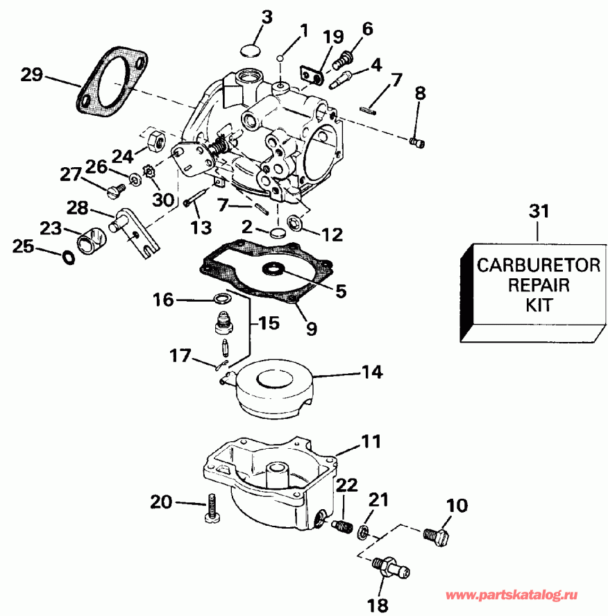 �������� ����� ������� E45RCLESR 1990  - 55 Model 15 In. Transom Models / 55 Model 15 ���� Transom Models