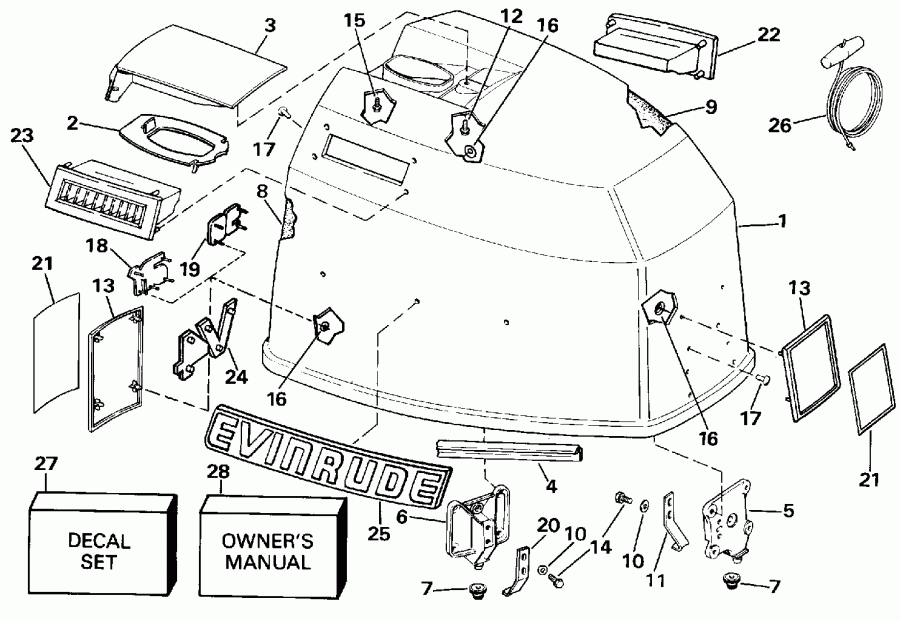 �������� ��������� ����� ������� TE115TLESB 1990  - Evinrude / Evinrude