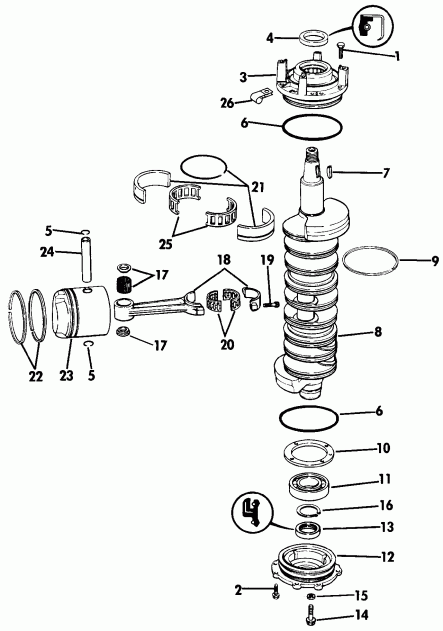 ��������� ����� EVINRUDE VE150TXESB 1990  - ank��� & �������