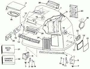   () - Evinrude (Engine Cover - Evinrude)