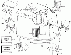   () - Johnson-175stl / ve175sl Only (Engine Cover - Johnson-175stl/ve175sl Only)