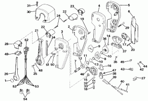   Assembly - Binnacle , Dual  (Remote Control Assembly - Binnacle Mount, Dual Lever)