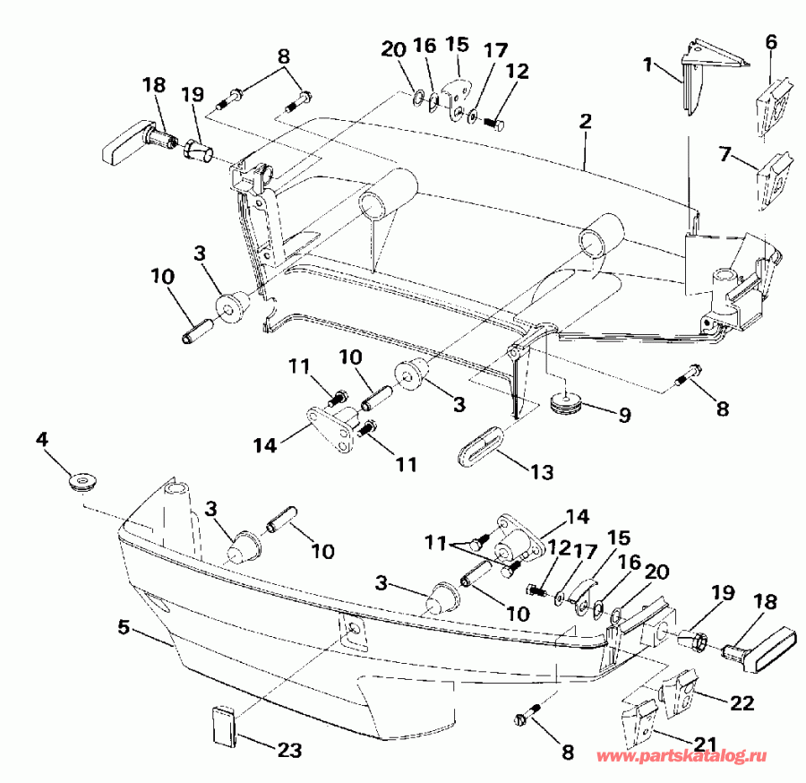  EVINRUDE VE50BELESR 1990  - wer Engine Cover