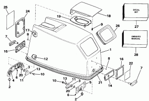   () - Johnson-175stl / ve175sl Only (Engine Cover - Johnson-175stl/ve175sl Only)