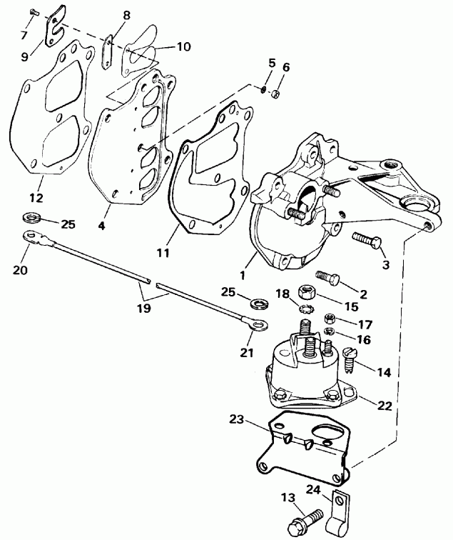 ��������� EVINRUDE E15REIA 1991  - take Manifold / take ���������