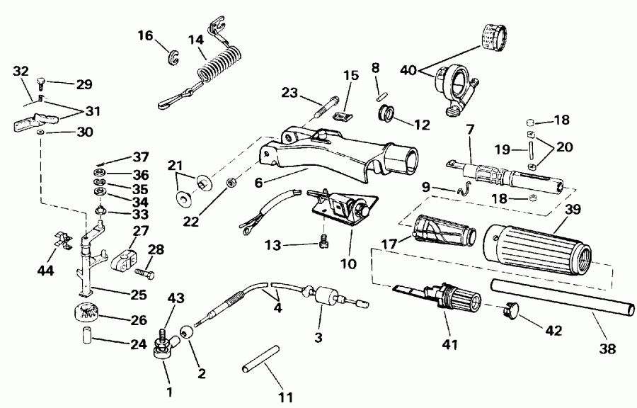 ��������� �������� ����� ������� E15RLEIA 1991  - ee������ Handle & ���������� ��������� - eering Handle & Throttle Control