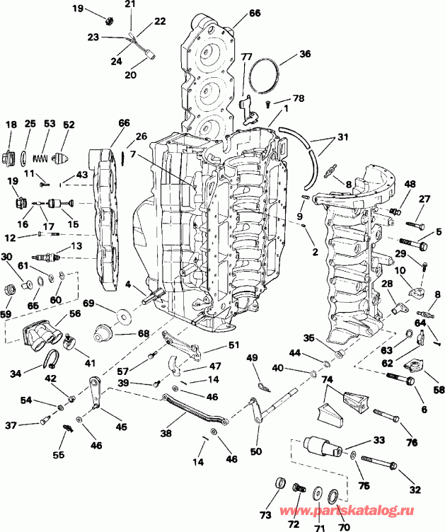 �������� ��������� ����� EVINRUDE E175GLEIS 1991  - linder & ������ ���������