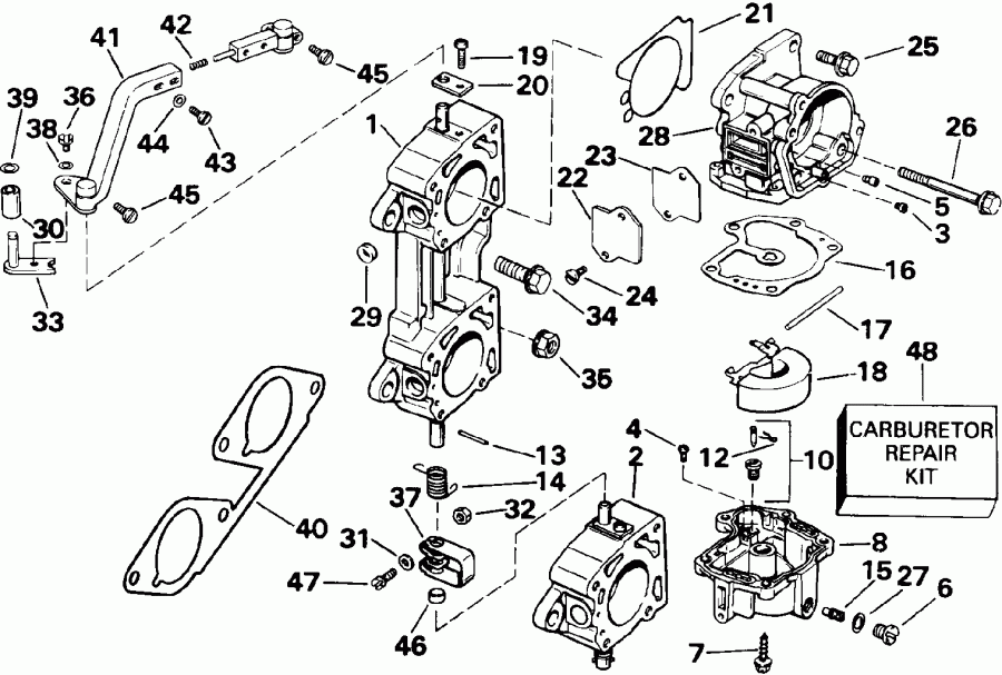 �������� ����� EVINRUDE E200CXEIB 1991  - 200stl, 225 - 200stl, 225