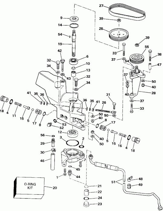  EVINRUDE E200CXEIB 1991  - wer Steering Pump - wer ������� ������� �����