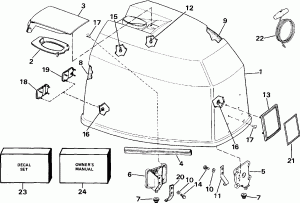   () - Evinrude - 200 Stl Ve200sl Models (Engine Cover - Evinrude - 200 Stl Ve200sl Models)