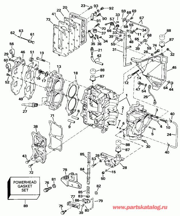 ��������� �������� ����� ������� E25RLEIE 1991  - linder & ������ ��������� / linder & Crankcase