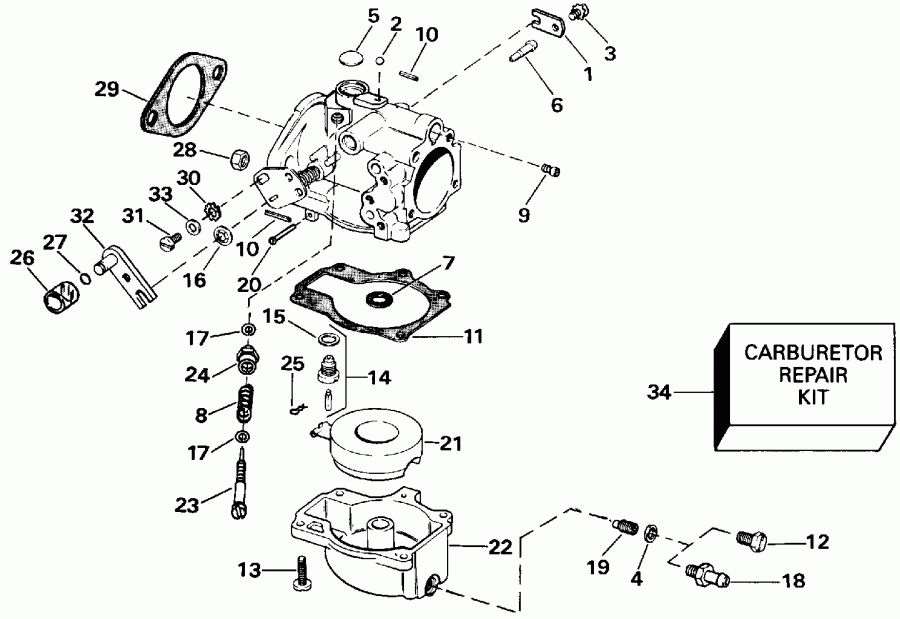 ��������� EVINRUDE E40RLEIA 1991  - All 40 Models - All 40 Models