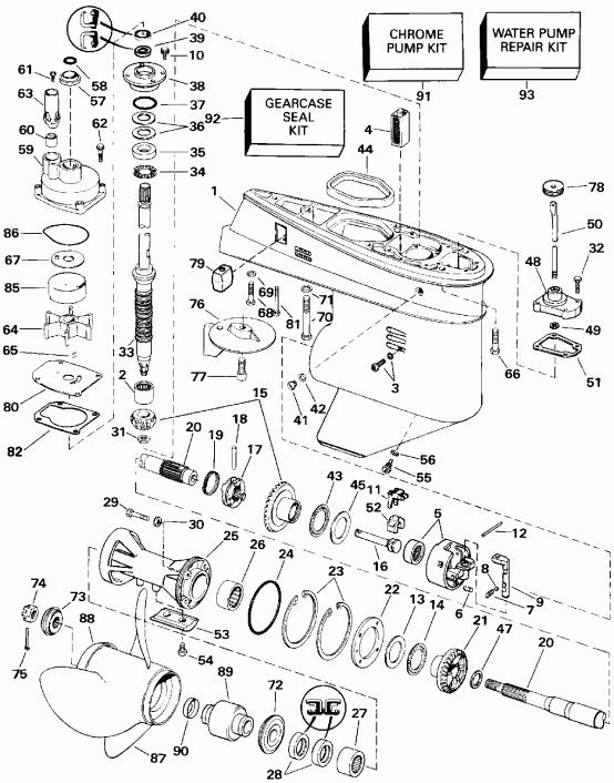 �������� ��������� ����� EVINRUDE E60TTLEIB 1991  - arcase - arcase