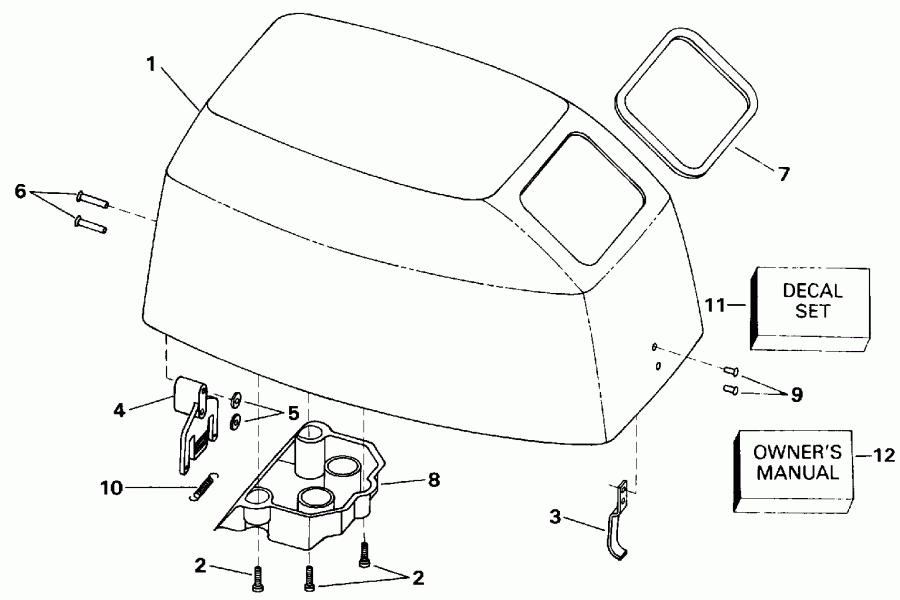 �������� ��������� ����� Evinrude E6REIA 1991  - gine ������ - gine Cover