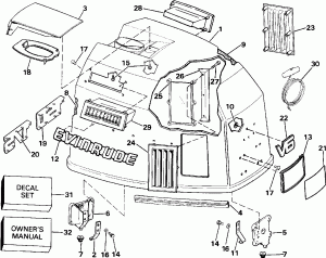   () - Evinrude (Engine Cover - Evinrude)