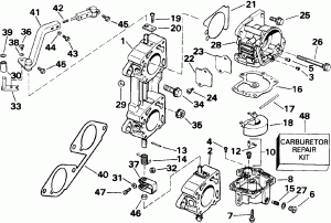     - 200stl, 225 (Carburetor And Linkage - 200stl, 225)