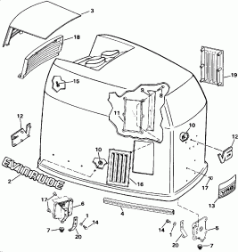   () - Evinrude - 200 Stl Ve200sl Models (Engine Cover - Evinrude - 200 Stl Ve200sl Models)