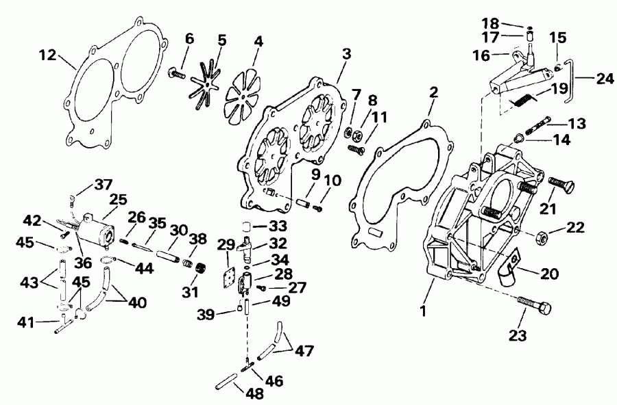 �������� ��������� ����� EVINRUDE VE30EEIC 1991  - take ��������� - take Manifold