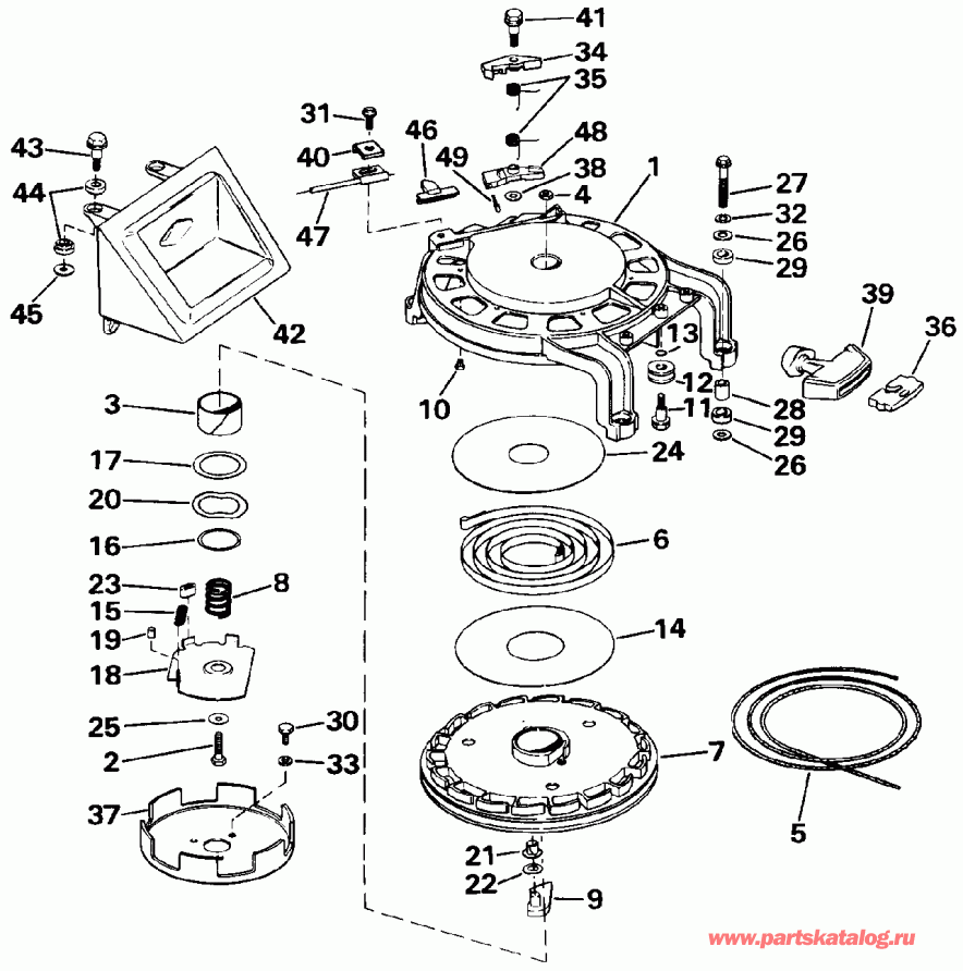  Evinrude VE40TELEIA 1991  - wind Starter