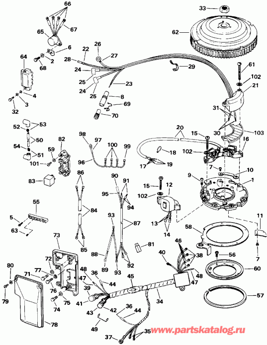 ��������� ����� Evinrude VE40TLEIA 1991  - Electric Start Te-ttl Models / Electric Start Te-ttl Models
