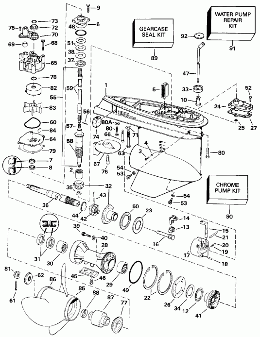  EVINRUDE VE90MLEIE 1991  - arcase