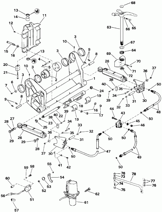 �������� ��������� ����� Evinrude E115MLEND 1992  - Quiet Rider / Quiet Rider