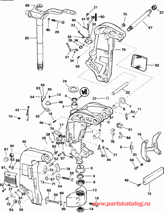 �������� ��������� ����� ������� E115TLEND 1992  - Power Trim/tilt