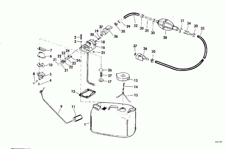    EVINRUDE E155WTXENE 1992  - dsection / dsection