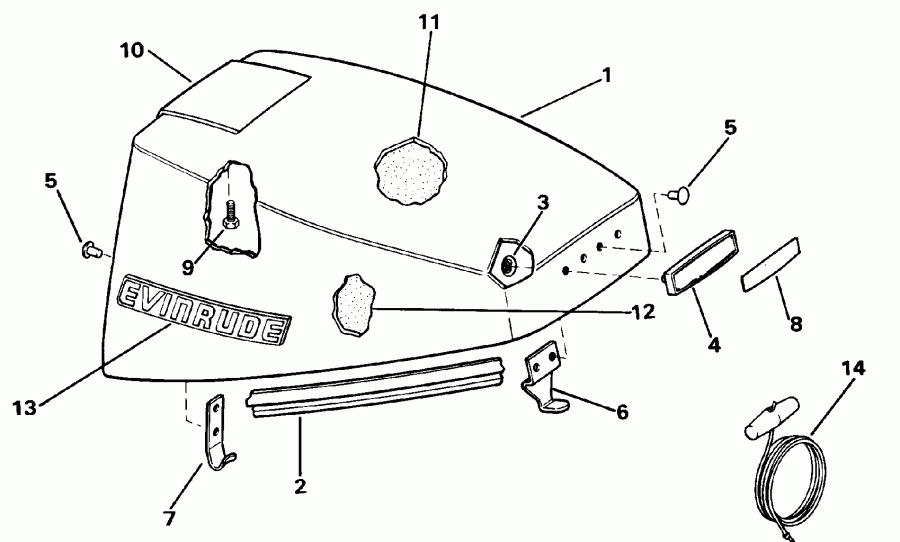 ��������� ��������� ������� E15ELENM 1992  - Evinrude - Evinrude