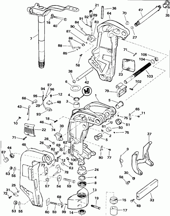  EVINRUDE E175EXENC 1992  - dsection