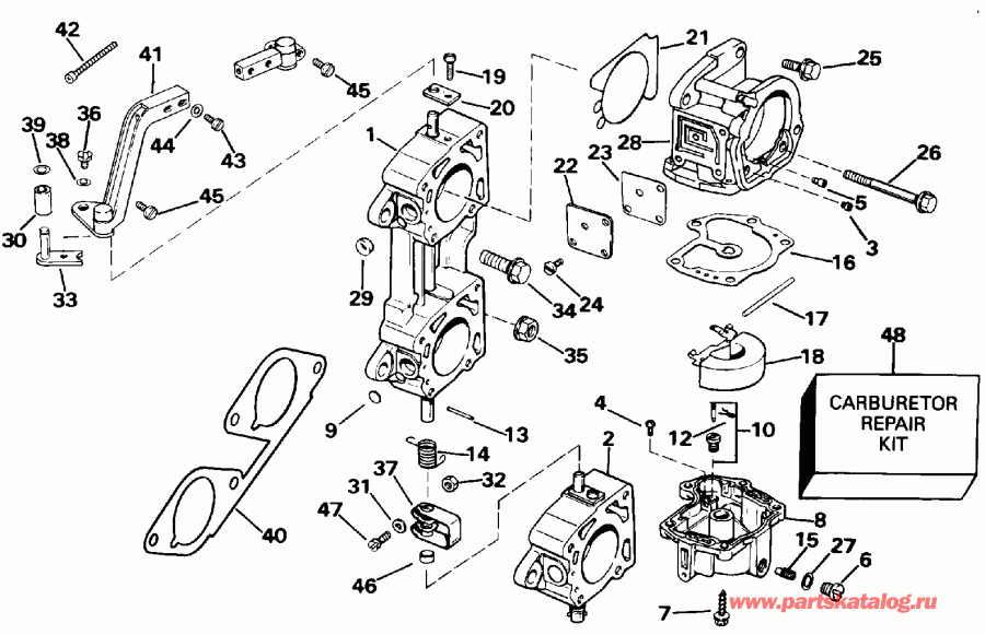 �������� ����� Evinrude E225TLENR 1992  - 185, 225 25
