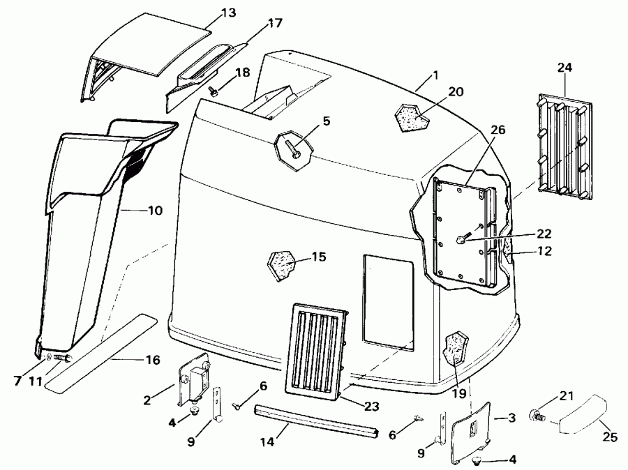 ��������� EVINRUDE E250TXEND 1992  - Johnson / Johnson