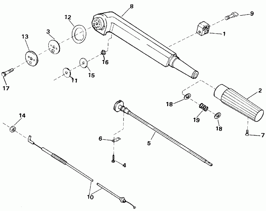 ����� EVINRUDE E3RENM 1992  - ller Arm / ller �����