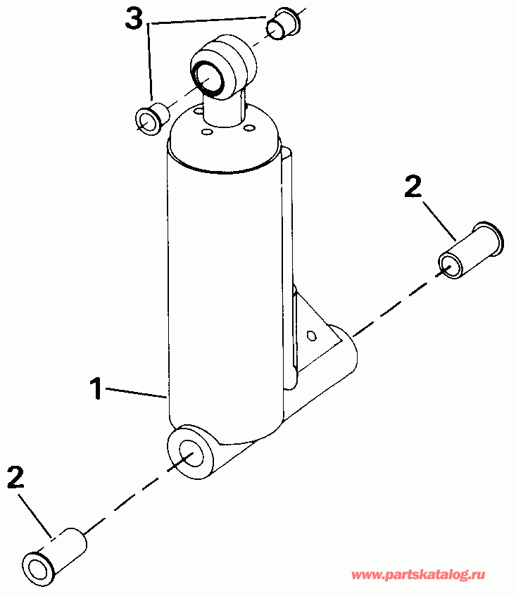 ��������� EVINRUDE E40EENJ 1992  - lt Assist Cylinder / lt Assist �������