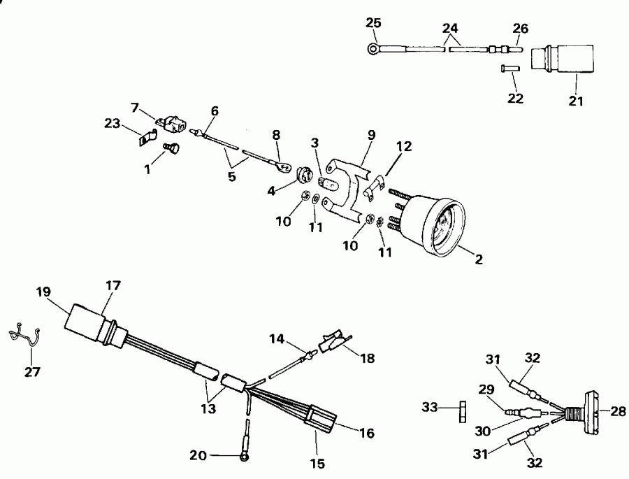 ��������� ������� E40ELENJ 1992  - wer Trim/tilt Electrical / wer Trim / tilt ���������