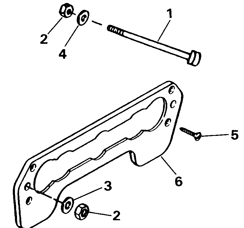 ��������� ����� Evinrude E40ELENJ 1992  - ansom Mount Kit / ansom ��������� Kit