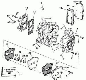 ,  , &   (Cylinder, Crankcase, & Intake Manifold)