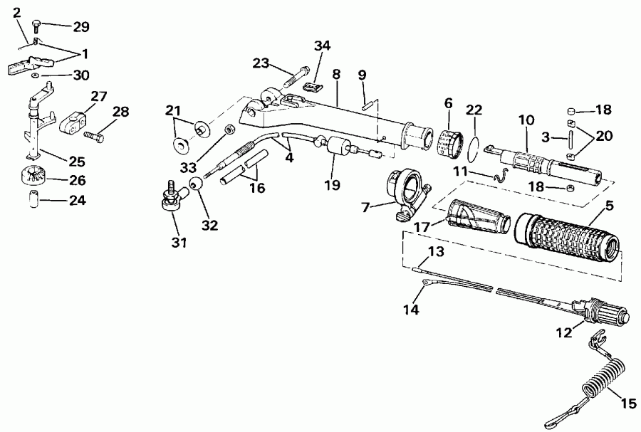 ��������� ��������� EVINRUDE E4RDHENM 1992  - arcase / arcase
