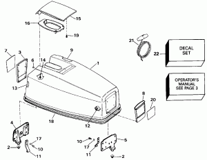   () - Evinrude (Engine Cover - Evinrude)